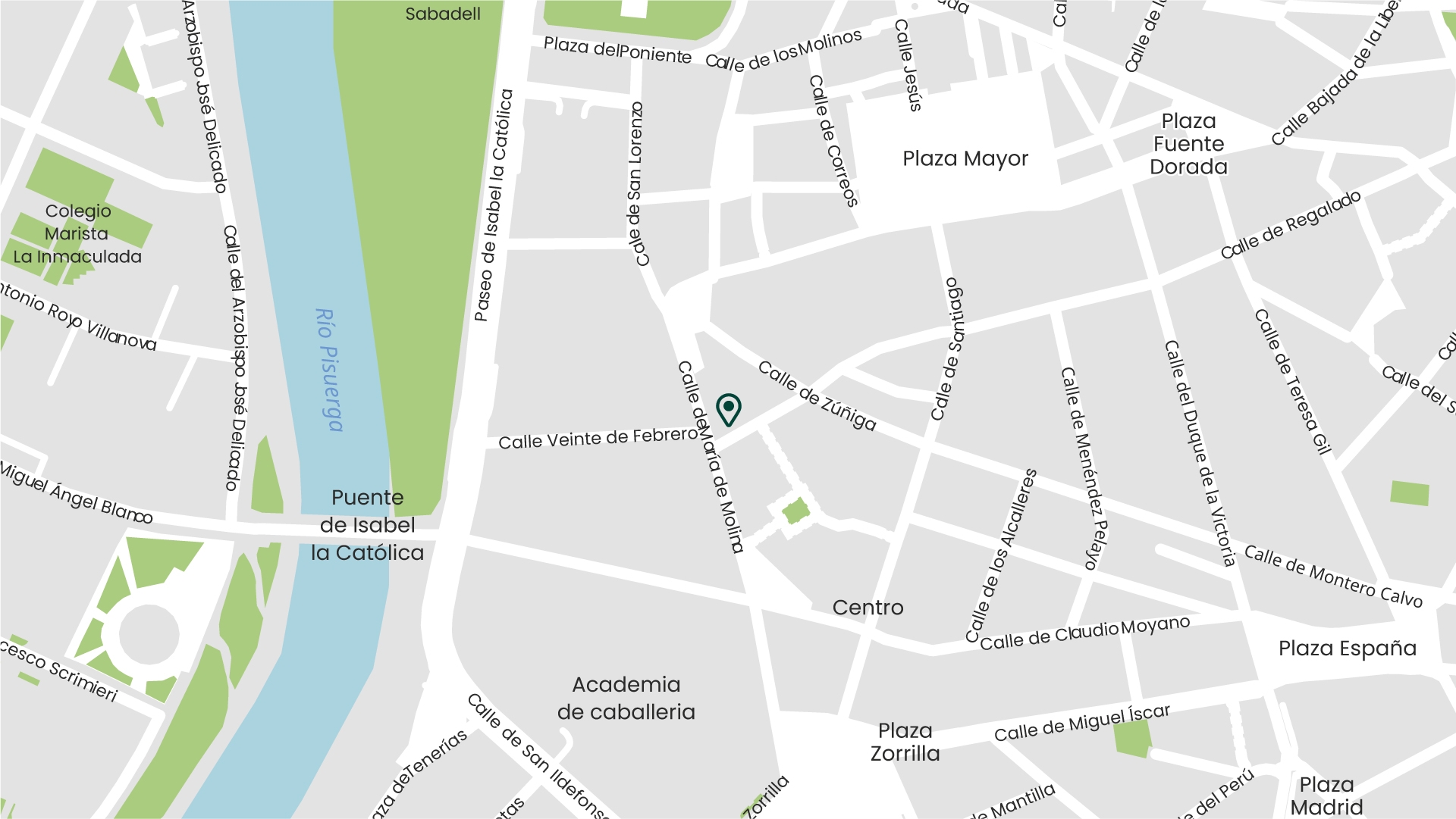 Mapa de la ubicación del estudio de arquitectura Pavalgan